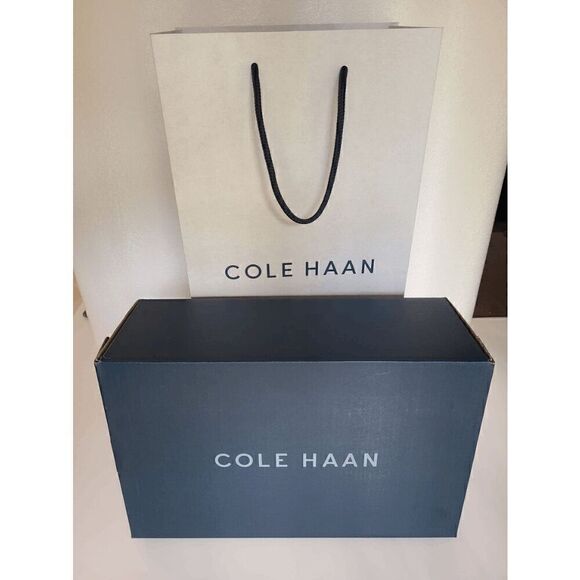 COLE HAAN Authentic Designer EMPTY Shoebox and Paper Bag Set - Picture 2 of 10